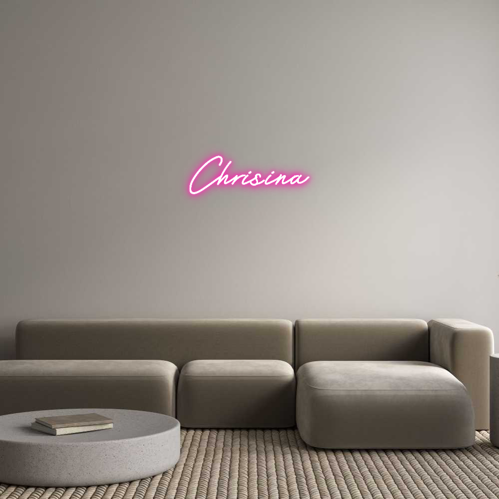 Customized Neon Sign: Chrisina