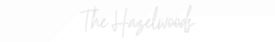 Customized Neon Sign: The Hazelwoods