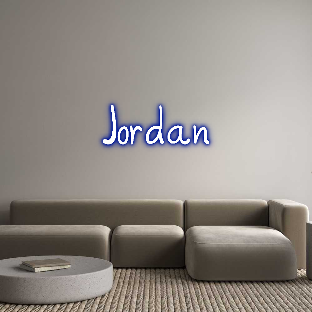 Customized Neon Sign: Jordan