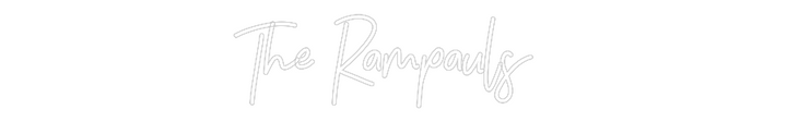 Customized Neon Sign: The Rampauls