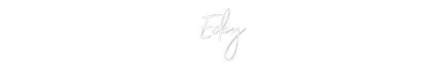 Customized Neon Sign: Ecky
