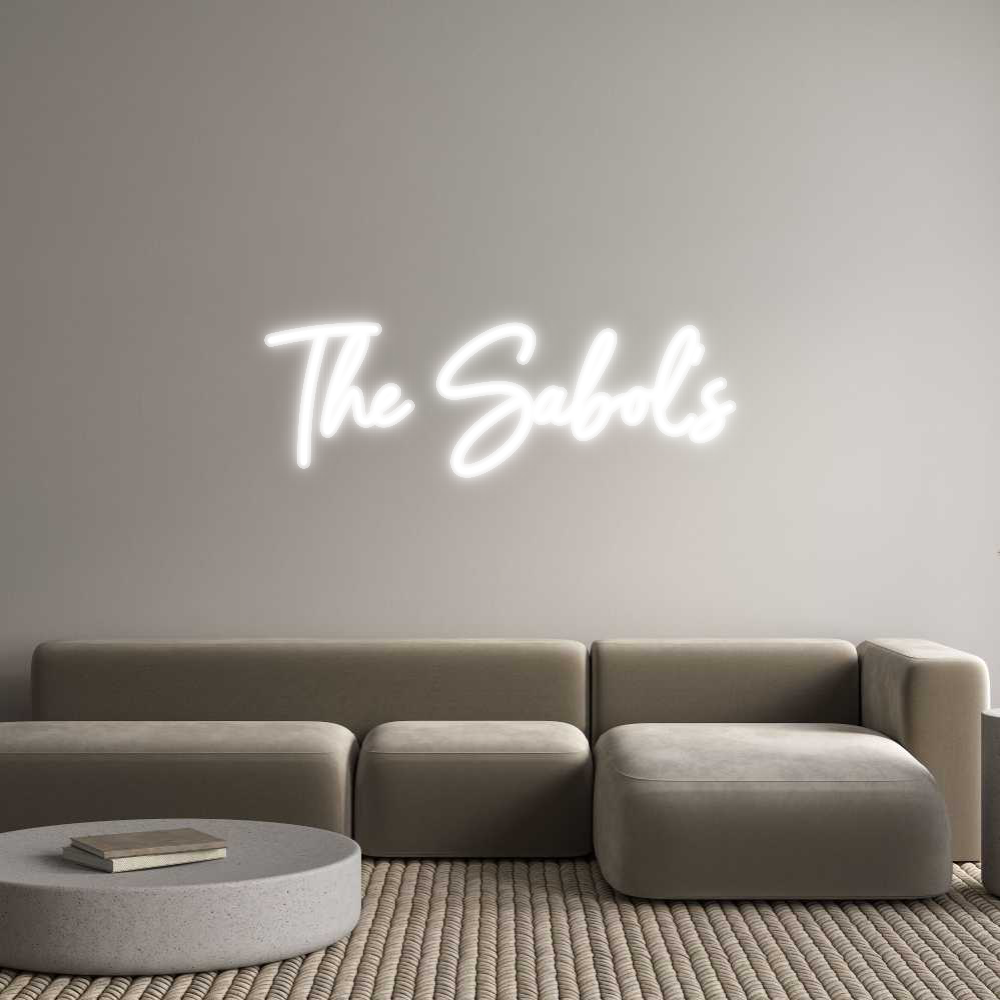 Customized Neon Sign: The Sabol‘s