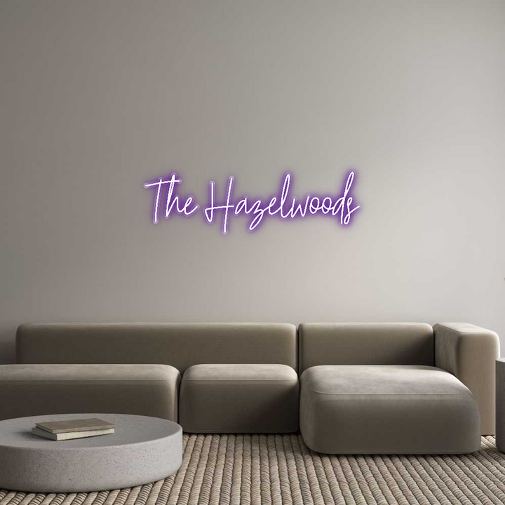 Customized Neon Sign: The Hazelwoods