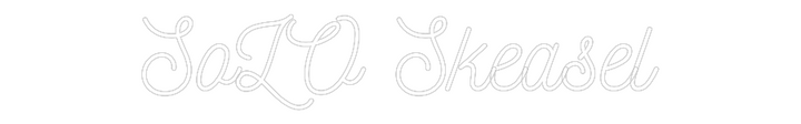 Customized Neon Sign: SoLO Skeasel