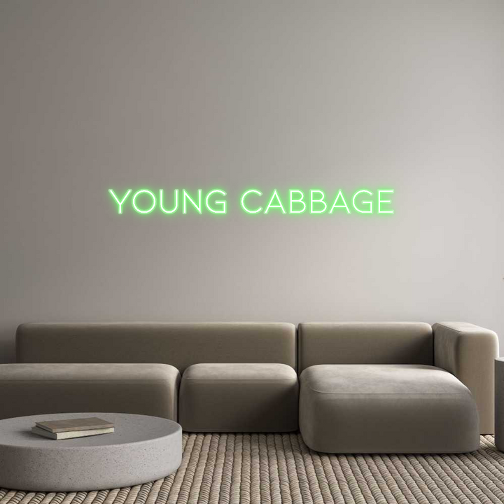 Customized Neon Sign: Young Cabbage