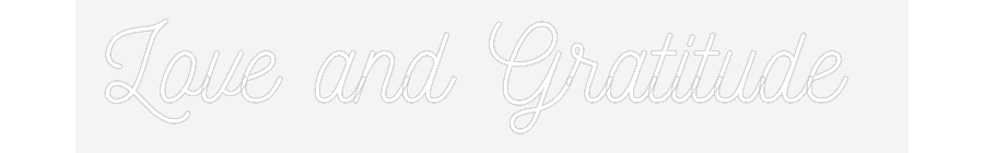 Customized Neon Sign: Love and Grat...