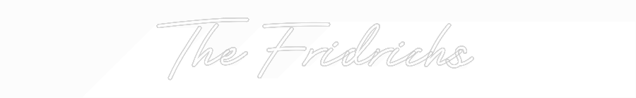 Customized Neon Sign: The Fridrichs