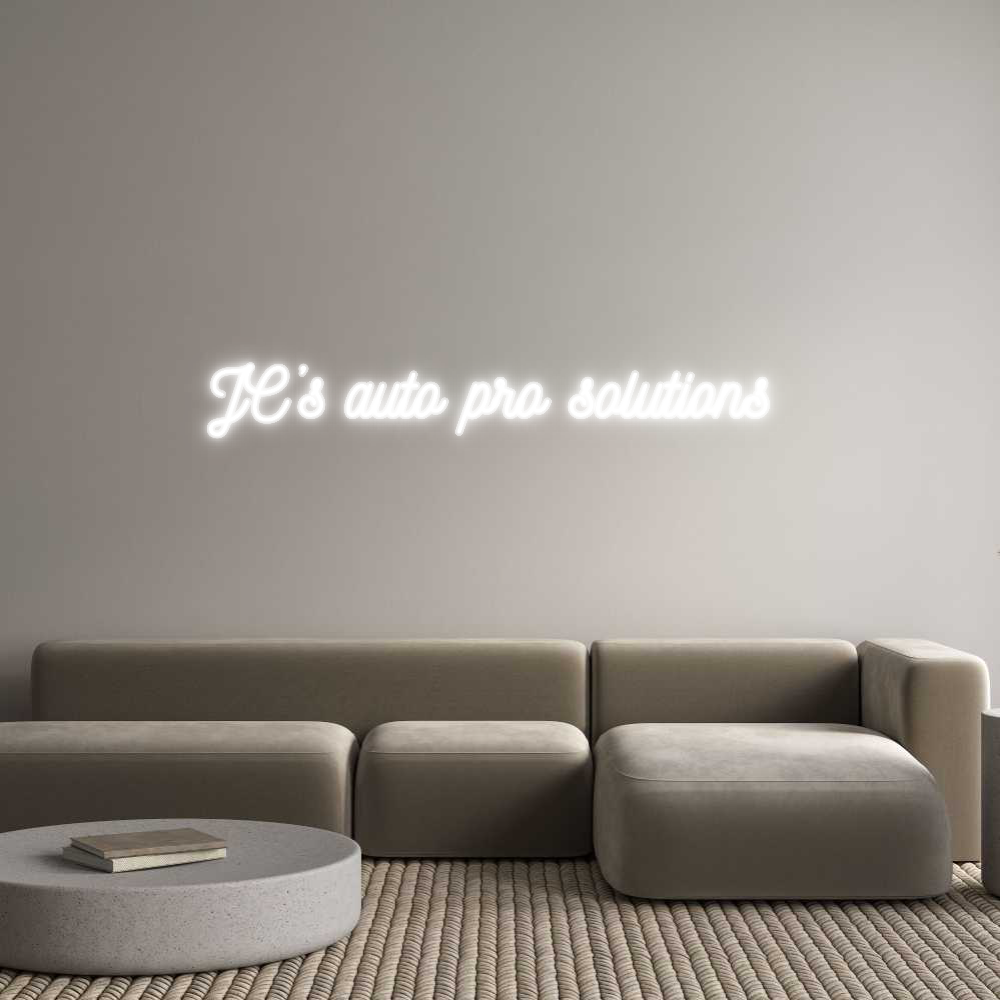 Customized Neon Sign: JC’s auto pro...