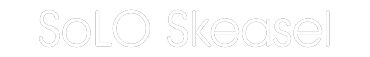 Customized Neon Sign: SoLO Skeasel