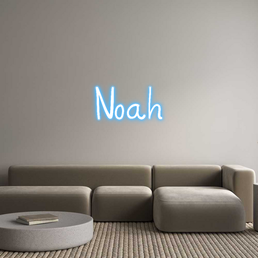Customized Neon Sign: Noah
