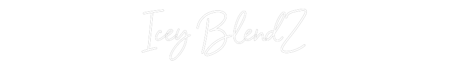 Customized Neon Sign: Icey BlendZ