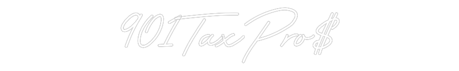 Customized Neon Sign: 901TaxPro$