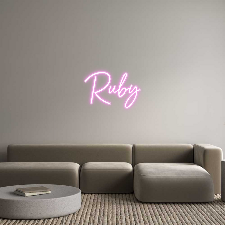 Customized Neon Sign: Ruby