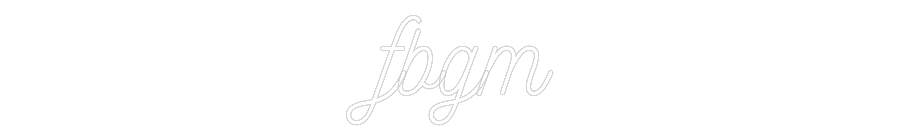 Customized Neon Sign: fbgm