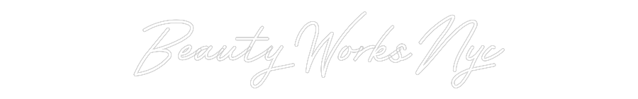 Customized Neon Sign: BeautyWorksNyc