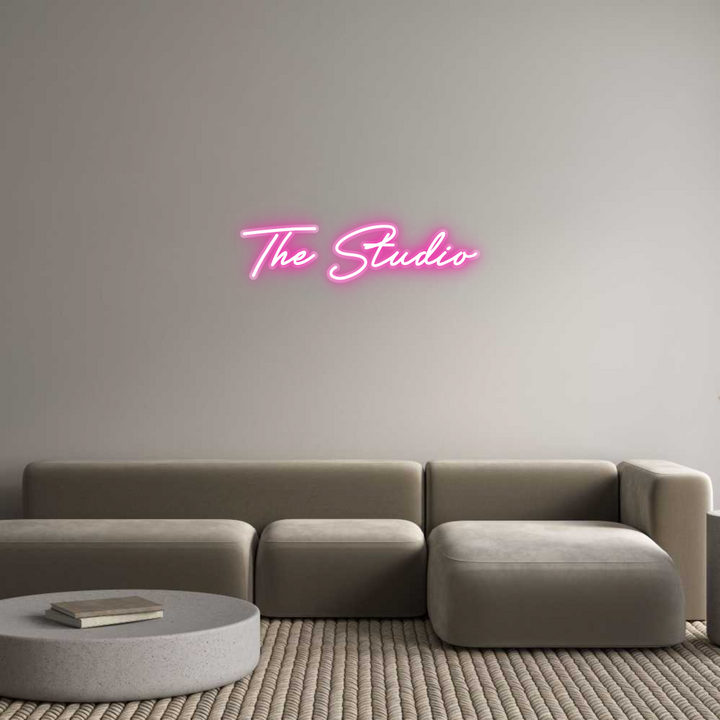 Customized Neon Sign: The Studio