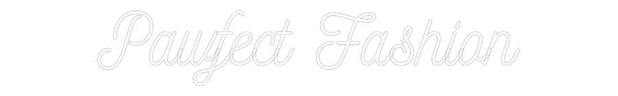 Customized Neon Sign: Pawfect Fashion