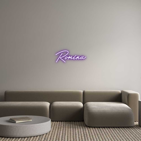 Customized Neon Sign: Romina
