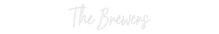 Customized Neon Sign: The Brewers