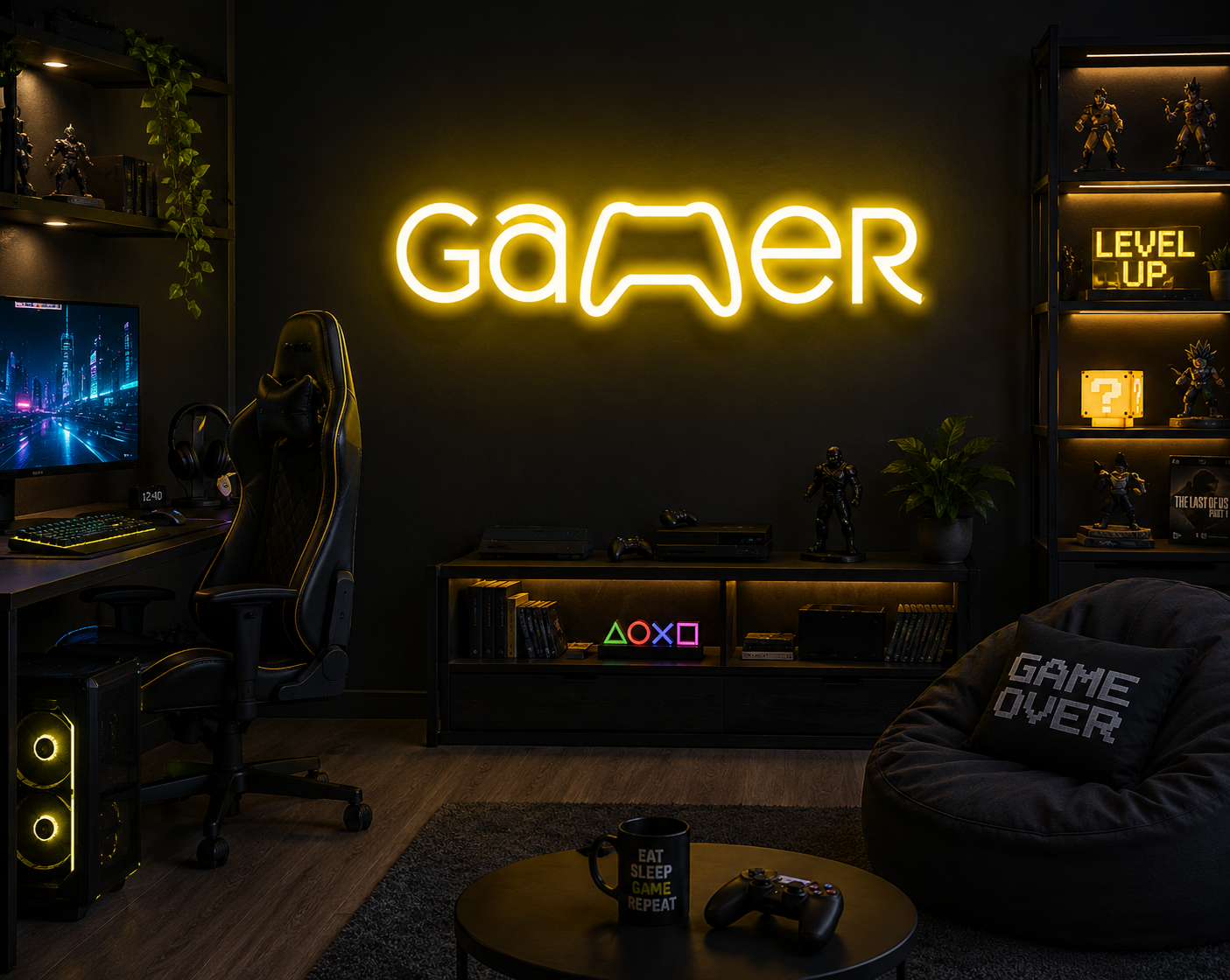 Gamer Neon Sign Bright LED Wall Decor for Gamers
