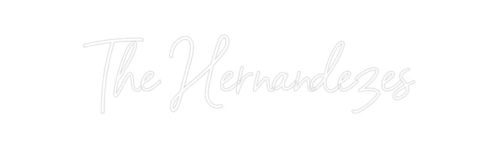 Customized Neon Sign: The Hernandezes