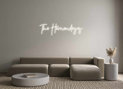 Customized Neon Sign: The Hernandezes