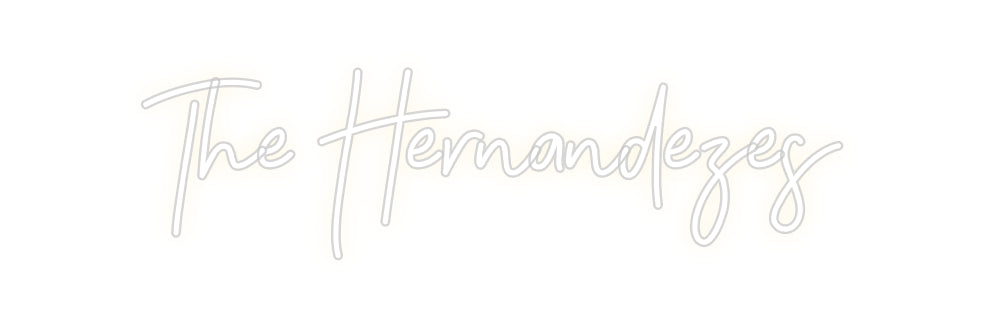 Customized Neon Sign: The Hernandezes