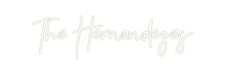 Customized Neon Sign: The Hernandezes