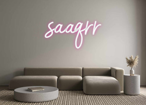 Customized Neon Sign: saaqrr