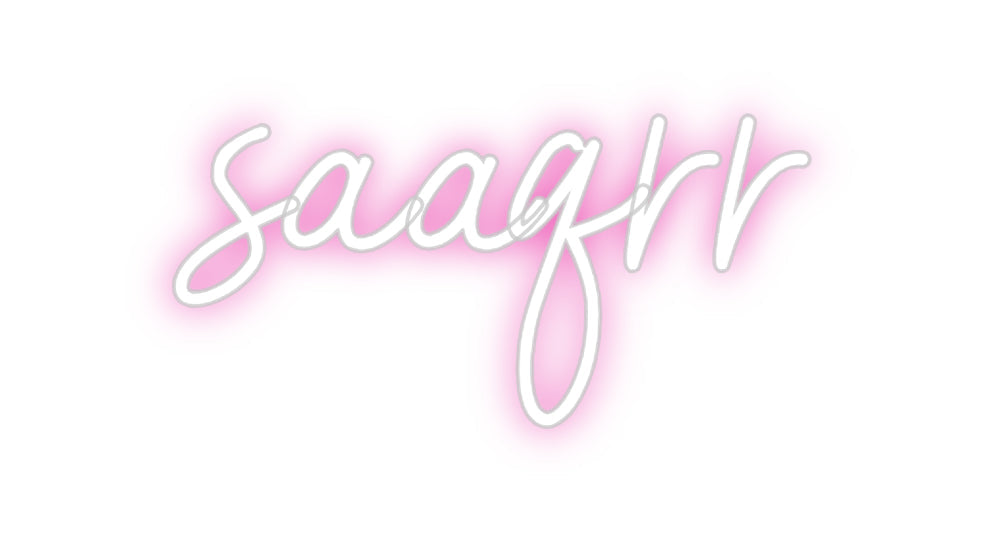 Customized Neon Sign: saaqrr