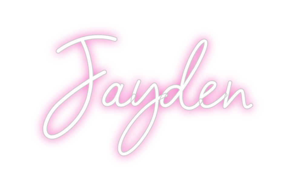 Customized Neon Sign: Jayden