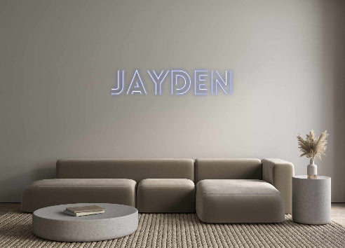 Customized Neon Sign: Jayden
