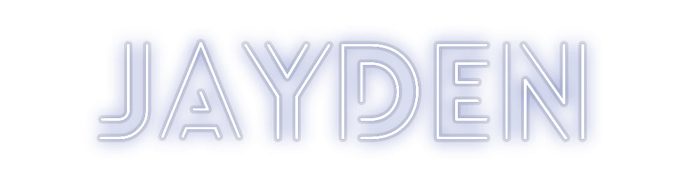 Customized Neon Sign: Jayden
