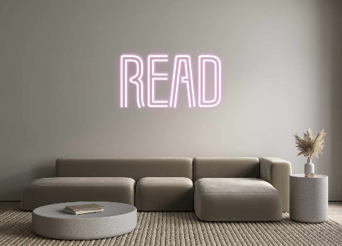 Customized Neon Sign: Read