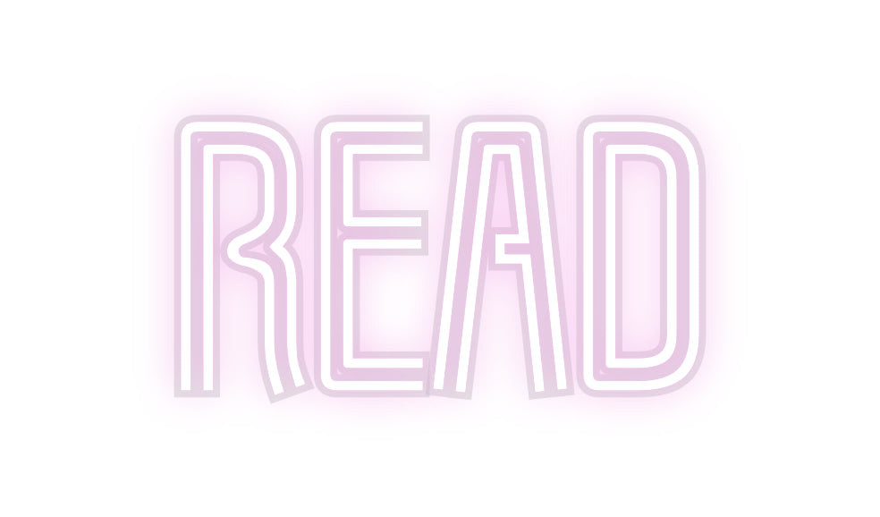 Customized Neon Sign: Read