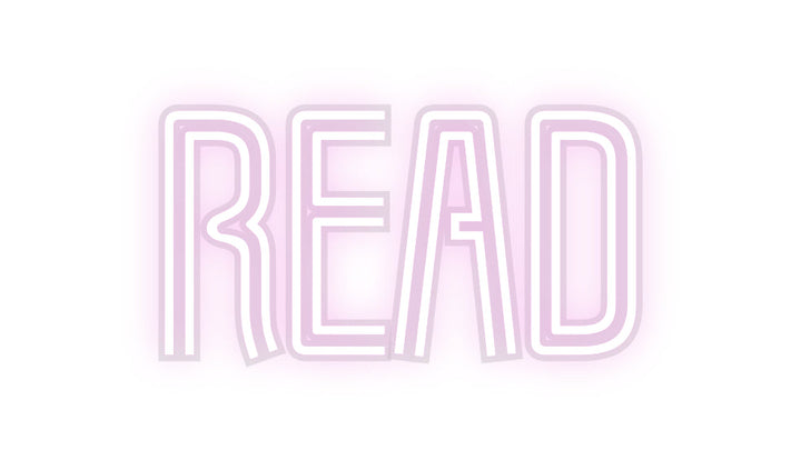 Customized Neon Sign: Read
