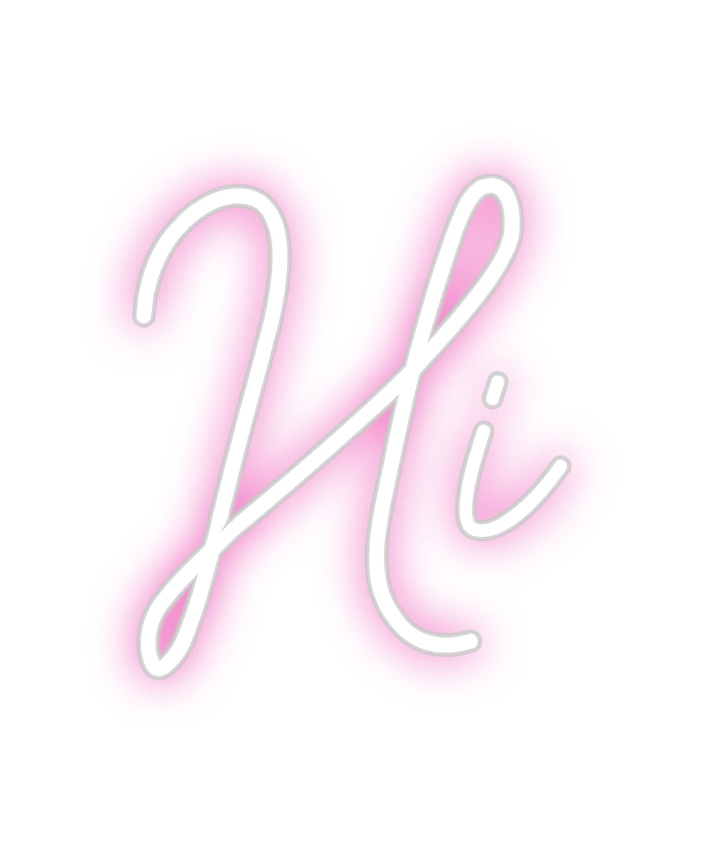 Customized Neon Sign: Hi