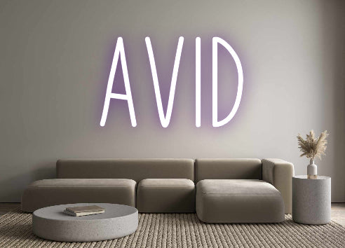 Customized Neon Sign: AVID