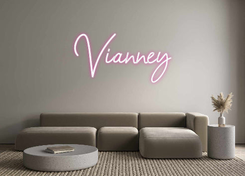 Customized Neon Sign: Vianney