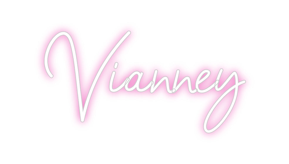 Customized Neon Sign: Vianney