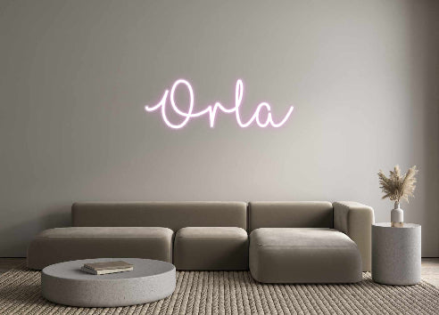 Customized Neon Sign: Orla