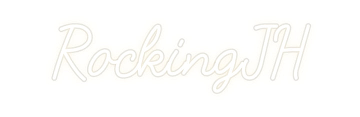 Customized Neon Sign: RockingJH