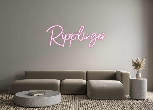 Customized Neon Sign: Ripplinger