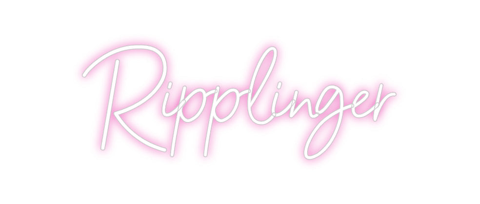 Customized Neon Sign: Ripplinger