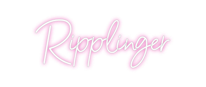 Customized Neon Sign: Ripplinger