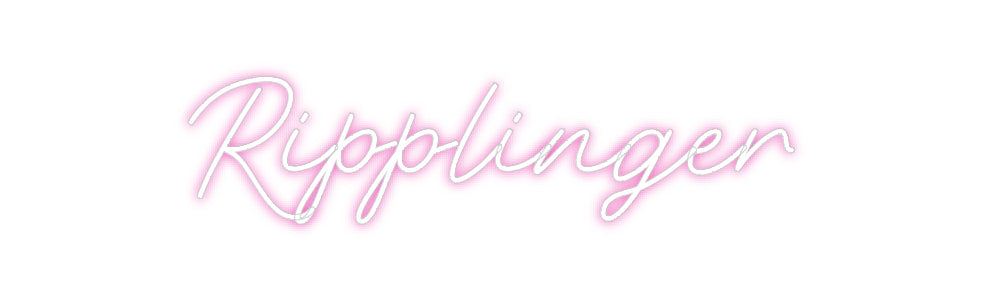 Customized Neon Sign: Ripplinger