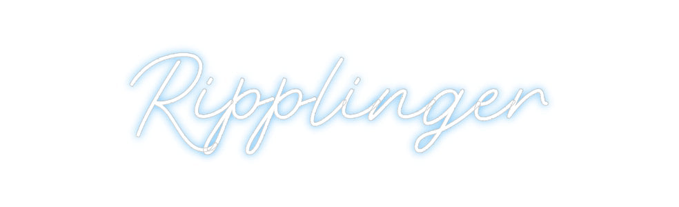 Customized Neon Sign: Ripplinger