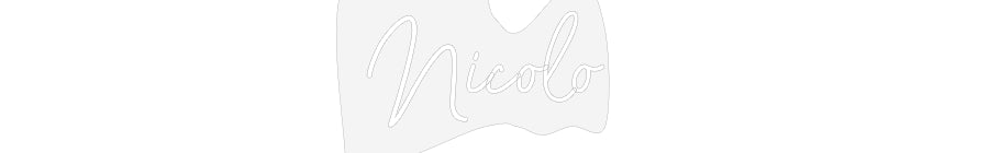 Customized Neon Sign: Nicolo