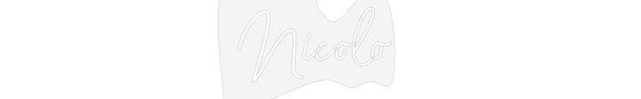 Customized Neon Sign: Nicolo