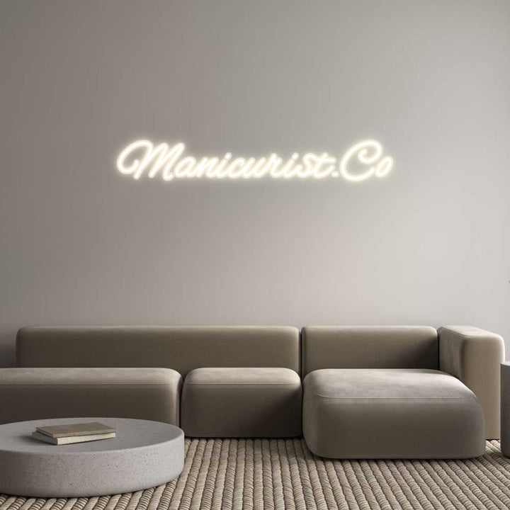 Customized Neon Sign: Manicurist.Co